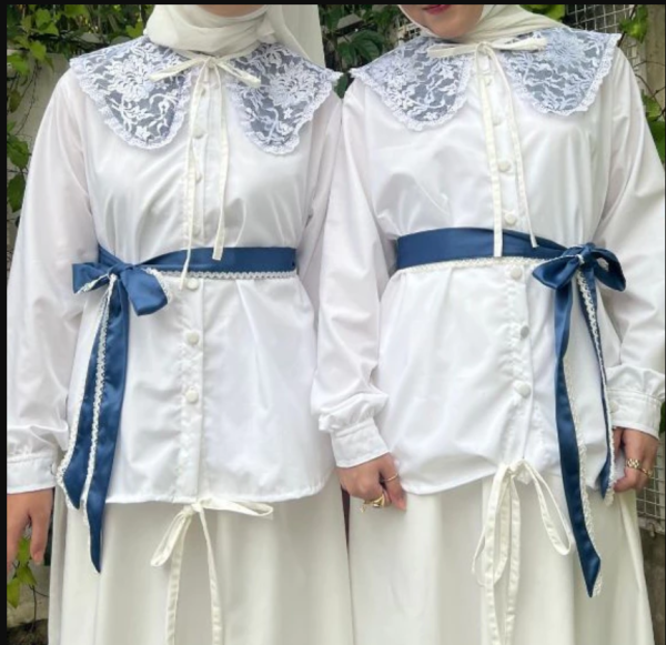 KAMAR MERONA X NADIA RISTIVANI - Fake Collar & Satin Belt - Image 5